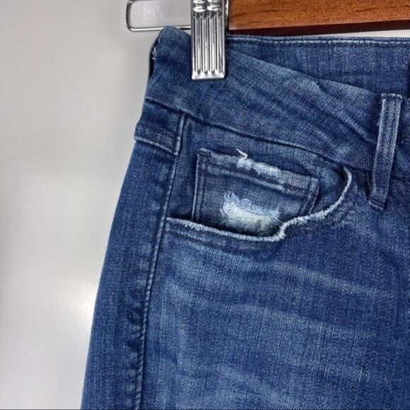 3x1 W2 Distressed Ripped Mid Rise Skinny Jeans Dark Wash Women's Size 24 - Picture 4 of 10